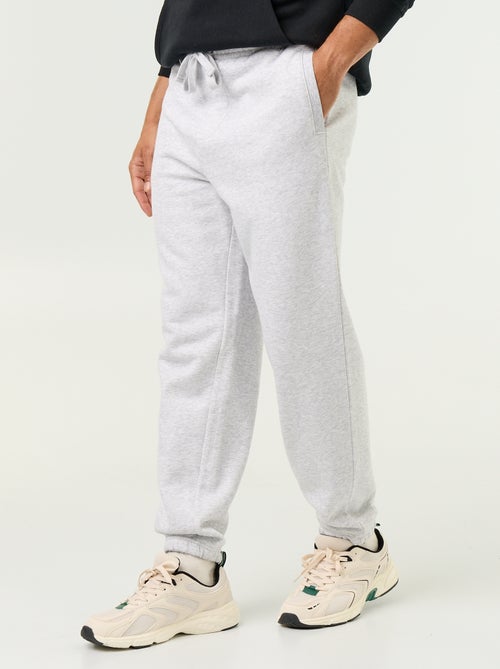 Pantalón de chándal de felpa liso - Kiabi Pantalón de chándal de felpa liso - Kiabi