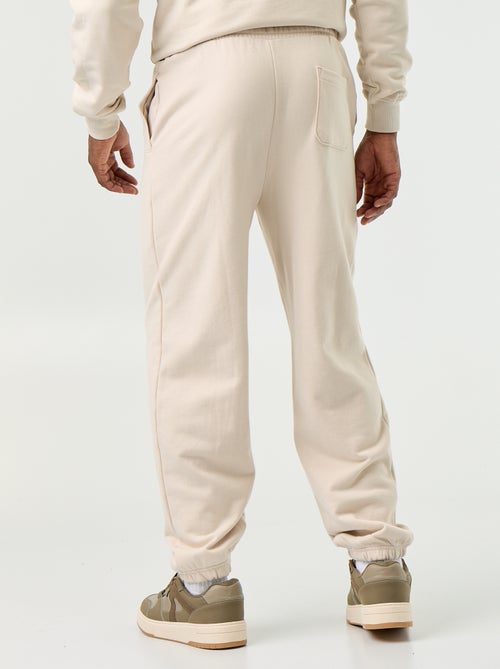 Pantalón de chándal de felpa liso - Kiabi