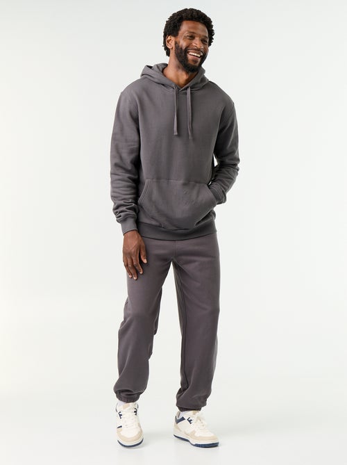 Pantalón de chándal de felpa liso - Kiabi Pantalón de chándal de felpa liso - Kiabi