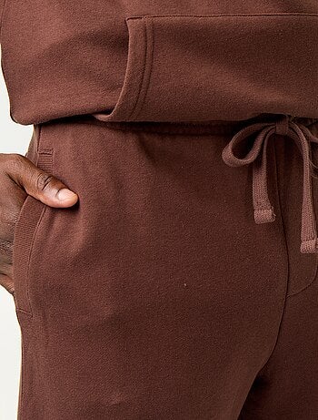 Pantalón de chándal de felpa liso