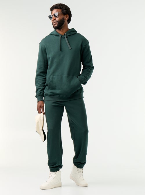 Pantalón de chándal de felpa liso - Kiabi Pantalón de chándal de felpa liso - Kiabi