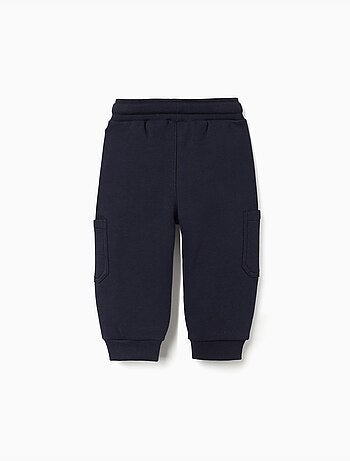 Pantalón de chándal de felpa perchado con bolsillos cargo