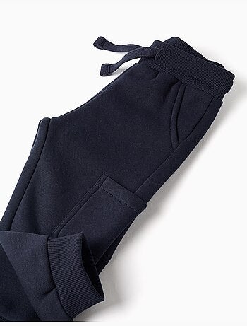Pantalón de chándal de felpa perchado con bolsillos cargo