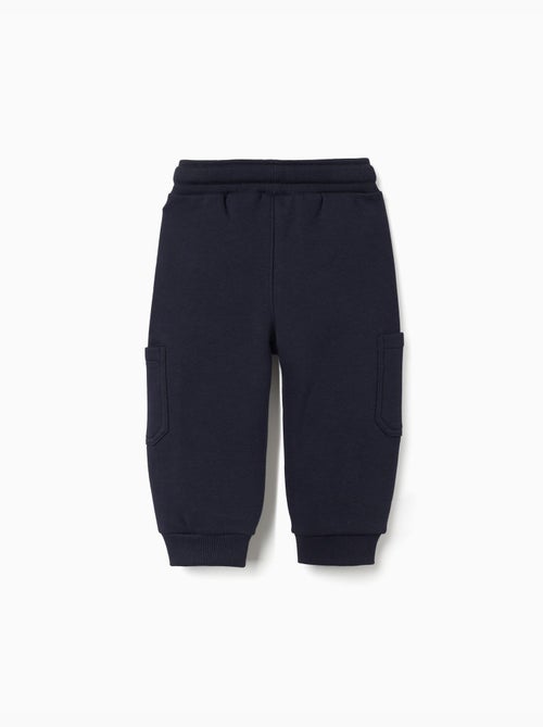 Pantalón de chándal de felpa perchado con bolsillos cargo - Kiabi