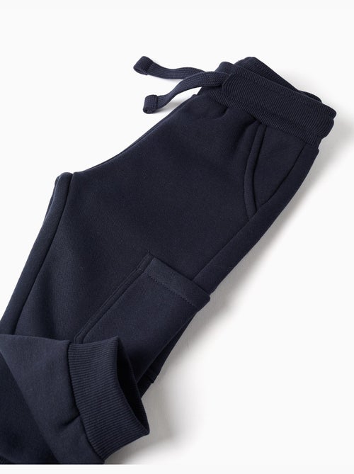 Pantalón de chándal de felpa perchado con bolsillos cargo - Kiabi