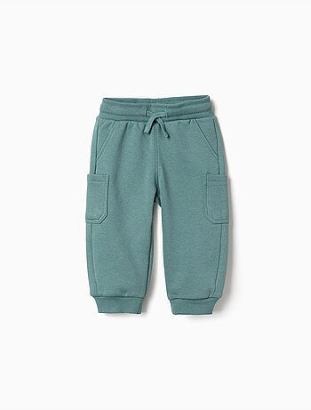 Pantalón de chándal de felpa perchado con bolsillos cargo