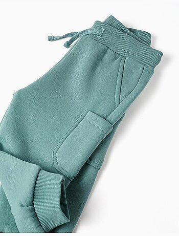 Pantalón de chándal de felpa perchado con bolsillos cargo
