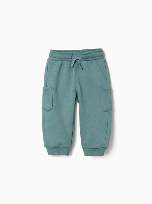 Pantalón de chándal de felpa perchado con bolsillos cargo - Kiabi