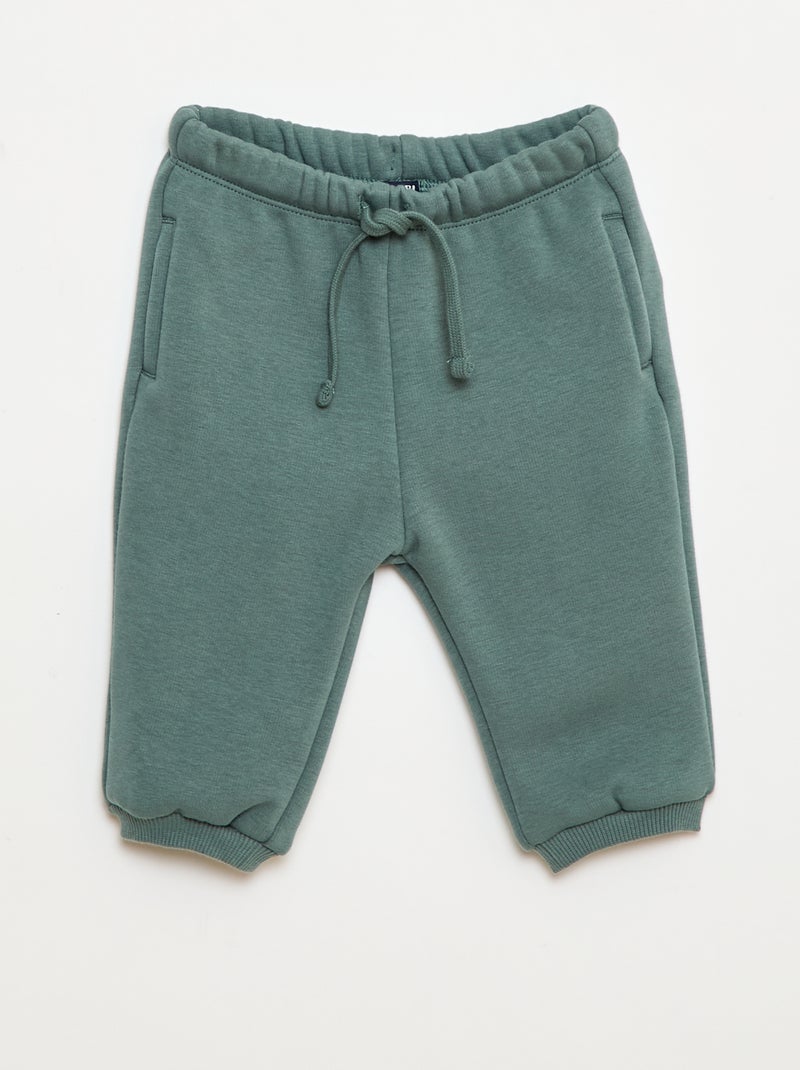 Pantalón de chándal de felpa Verde - Kiabi