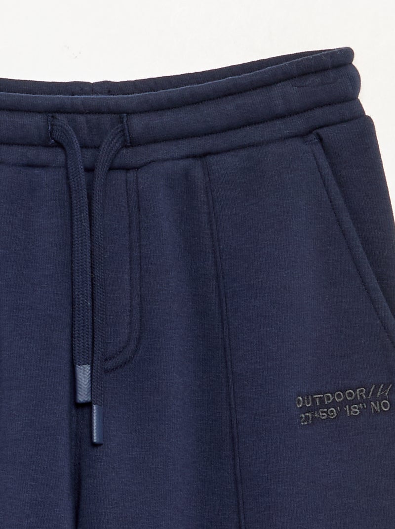 Pantalón de chándal de forro polar Azul - Kiabi