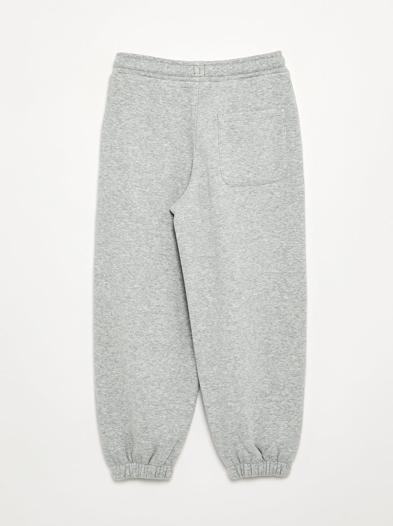 Pantalón de chándal de forro polar Gris - Kiabi