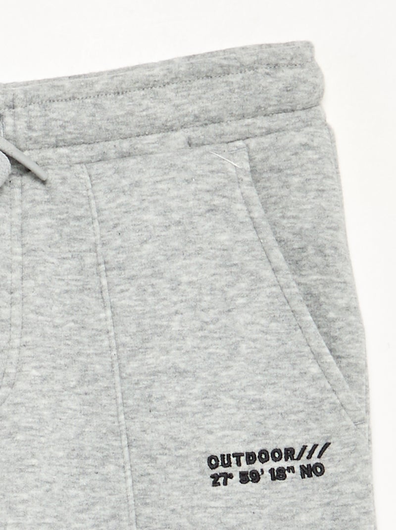 Pantalón de chándal de forro polar Gris - Kiabi