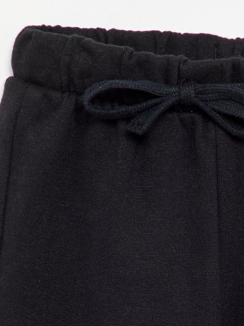 Pantalón de chándal de forro polar Negro - Kiabi