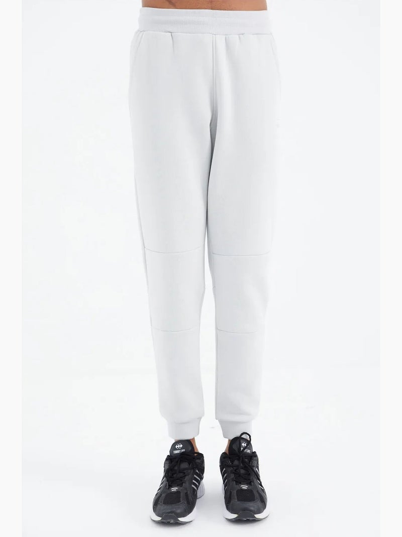 Pantalón de chándal de forro polar relaxed fit para hombre tommy Blanco roto - Kiabi
