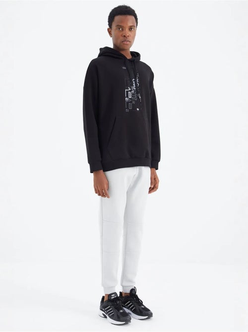 Pantalón de chándal de forro polar relaxed fit para hombre tommy - Kiabi Pantalón de chándal de forro polar relaxed fit para hombre tommy - Kiabi