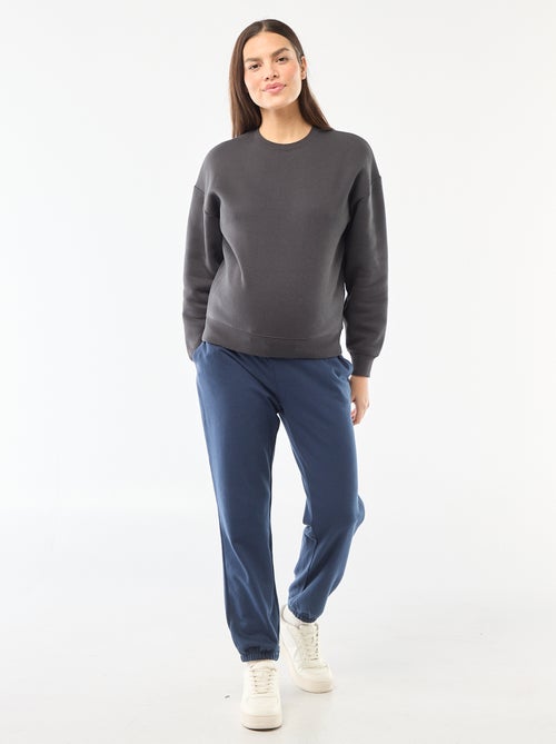 Pantalón de chándal de maternidad en felpa - Kiabi
