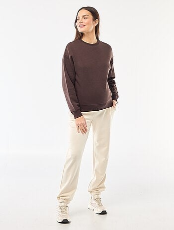 Pantalón de chándal de maternidad en felpa