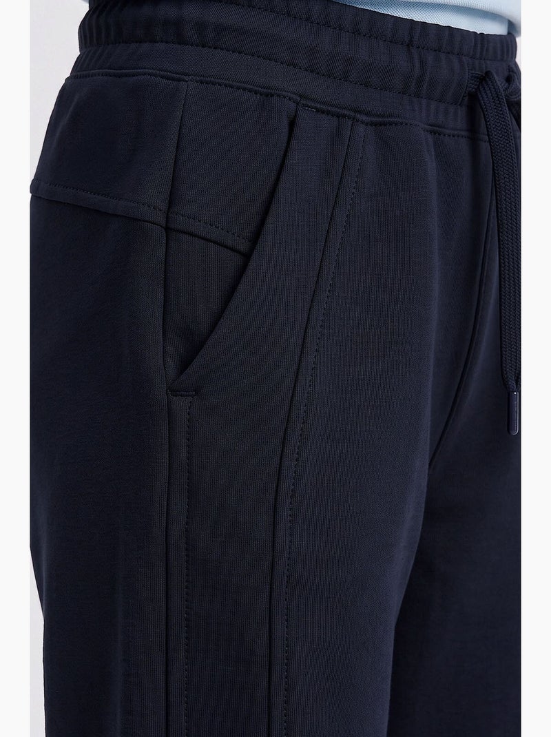 Pantalón de chándal de mezcla de algodón tommy Azul noche - Kiabi