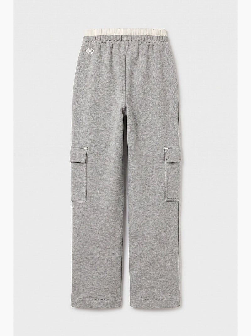 Pantalón de chándal de mezcla de algodón tommy Gris claro - Kiabi