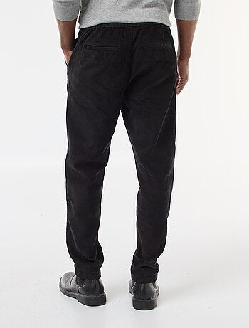 Pantalón de jogging de pana liso