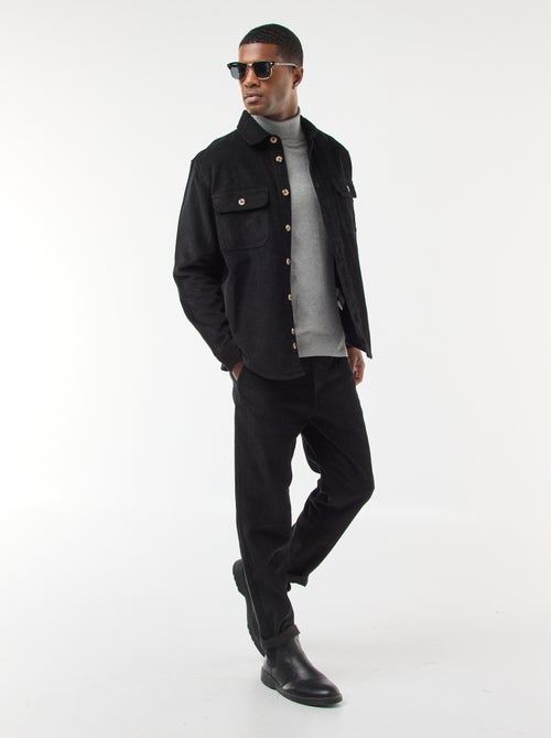 Pantalón de chándal de pana liso - Kiabi