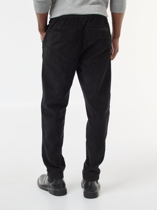 Pantalón de chándal de pana liso - Kiabi