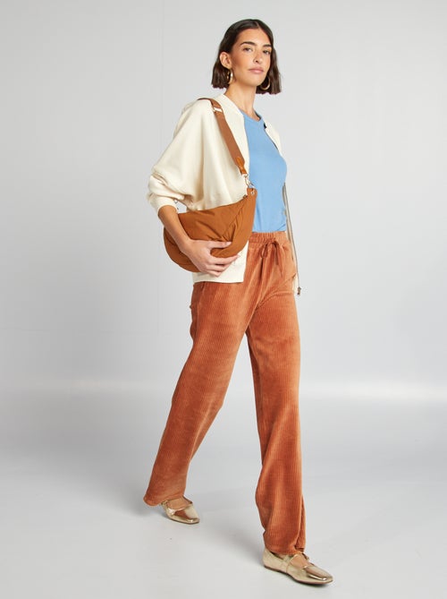 Pantalón de chándal de pana - Kiabi