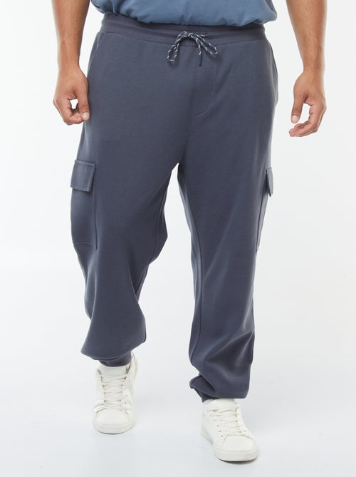 Pantalón de chándal de punto de piqué con bolsillos con solapa - Kiabi