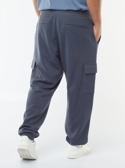 Pantalón de chándal de punto de piqué con bolsillos con solapa - Kiabi