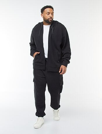Pantalón de chándal de punto de piqué con bolsillos con solapa