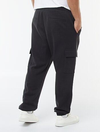 Pantalón de chándal de punto de piqué con bolsillos con solapa