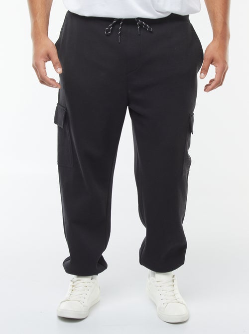 Pantalón de chándal de punto de piqué con bolsillos con solapa - Kiabi