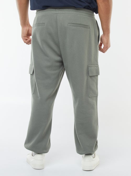 Pantalón de chándal de punto de piqué con bolsillos con solapa - Kiabi