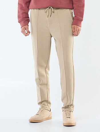 Pantalón de chándal de punto de piqué liso