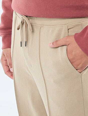 Pantalón de chándal de punto de piqué liso