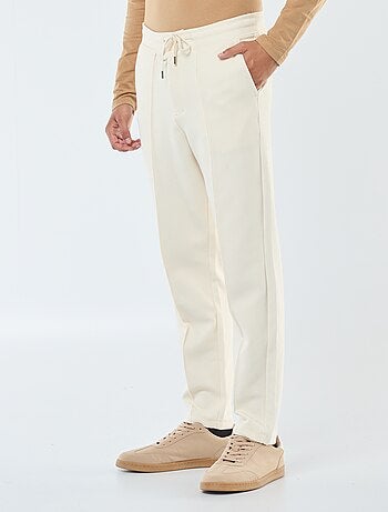 Pantalón de chándal de punto de piqué liso