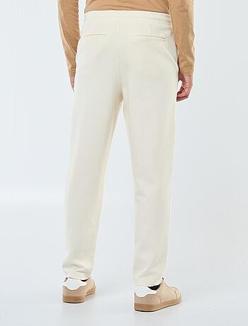 Pantalón de chándal de punto de piqué liso
