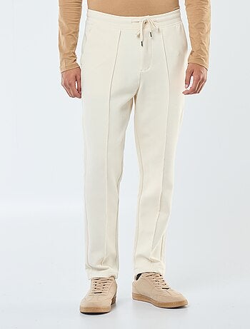 Pantalón de chándal de punto de piqué liso