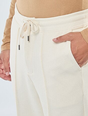 Pantalón de chándal de punto de piqué liso