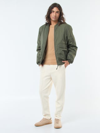 Pantalón de chándal de punto de piqué liso