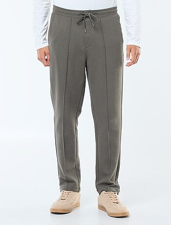 Pantalón de chándal de punto de piqué liso