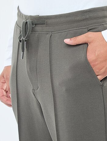 Pantalón de chándal de punto de piqué liso