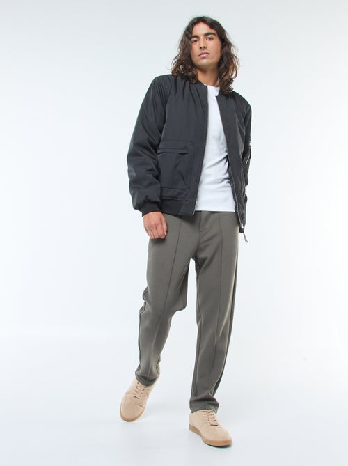 Pantalón de chándal de punto de piqué liso - Kiabi