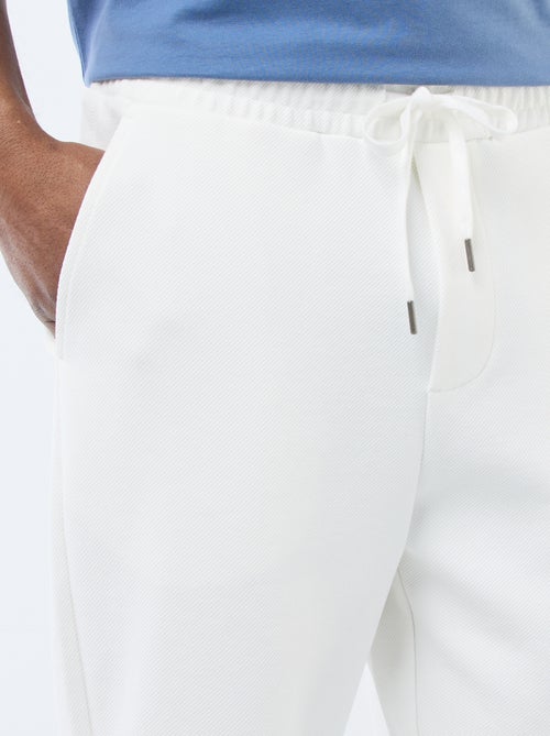 Pantalón de chándal de punto piqué - Kiabi