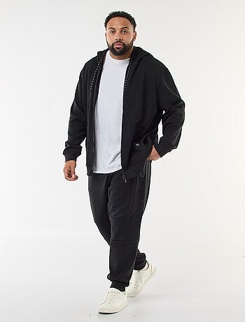 Pantalón de chándal de punto piqué liso de algodón