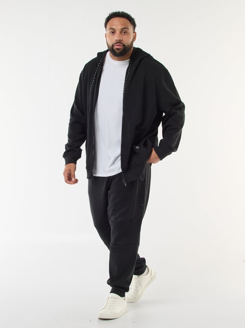 Pantalón de chándal de punto piqué liso de algodón - Kiabi