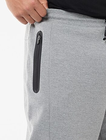 Pantalón de chándal de punto piqué liso de algodón