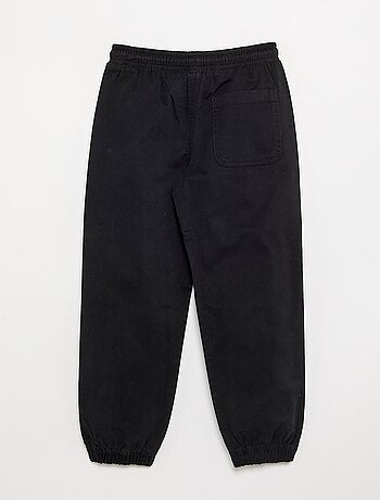 Pantalón tipo chándal de sarga - corte cómodo