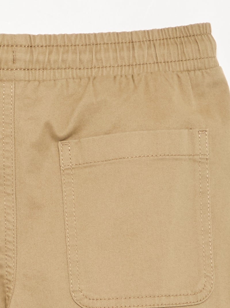 Pantalón de chándal de sarga Beige - Kiabi