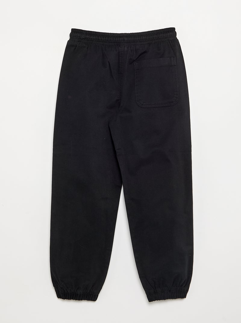 Pantalón de chándal de sarga Negro - Kiabi